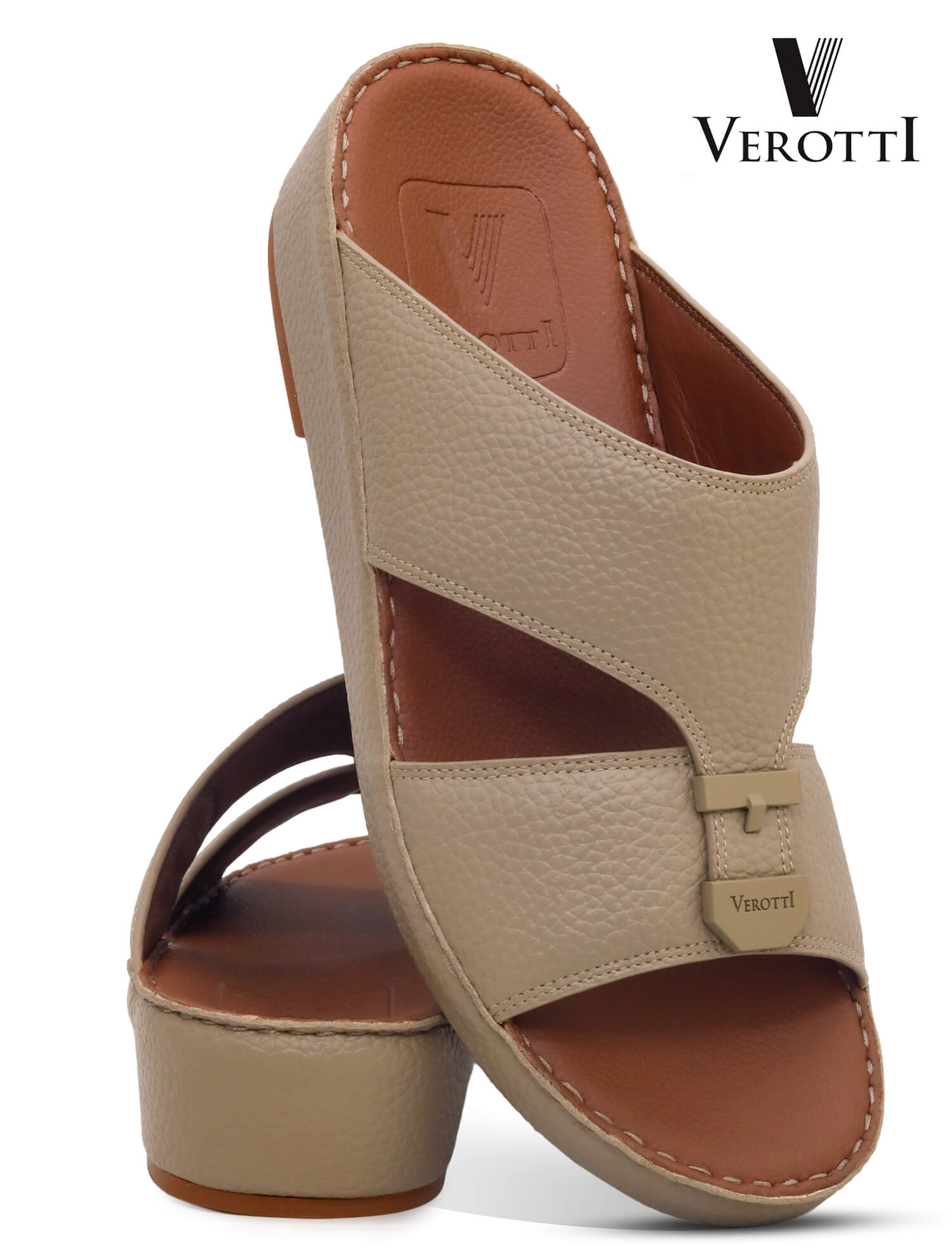 Verotti[X479]VTS-91  Beige  Gents Arabic Sandal