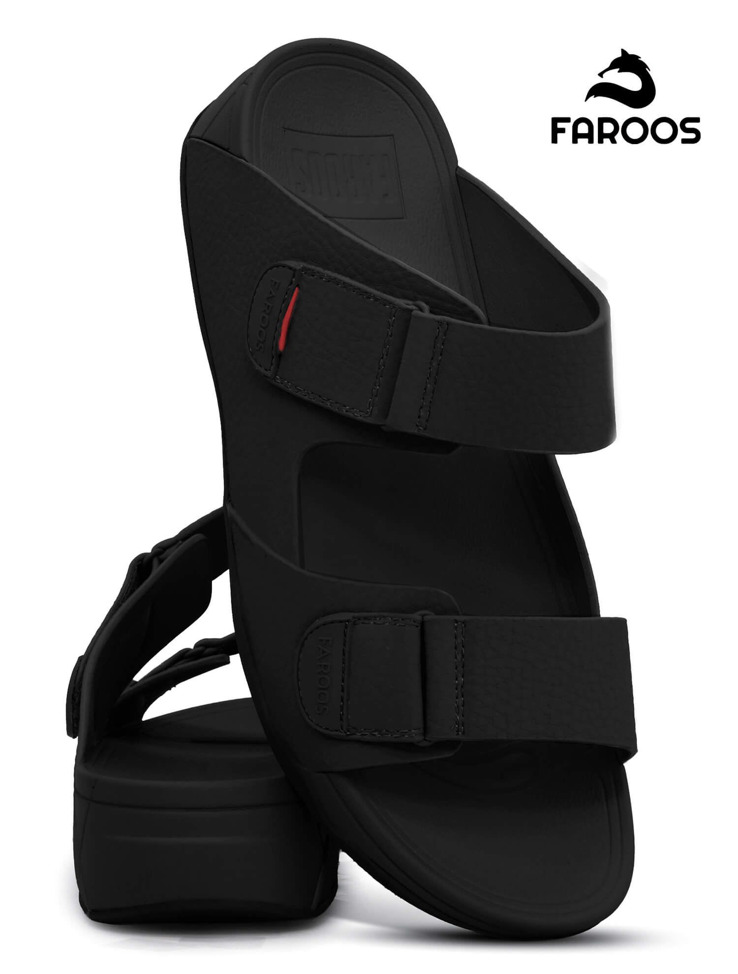 Faroos[F499]M139-Black-Gents-Arabic-Sandal-40