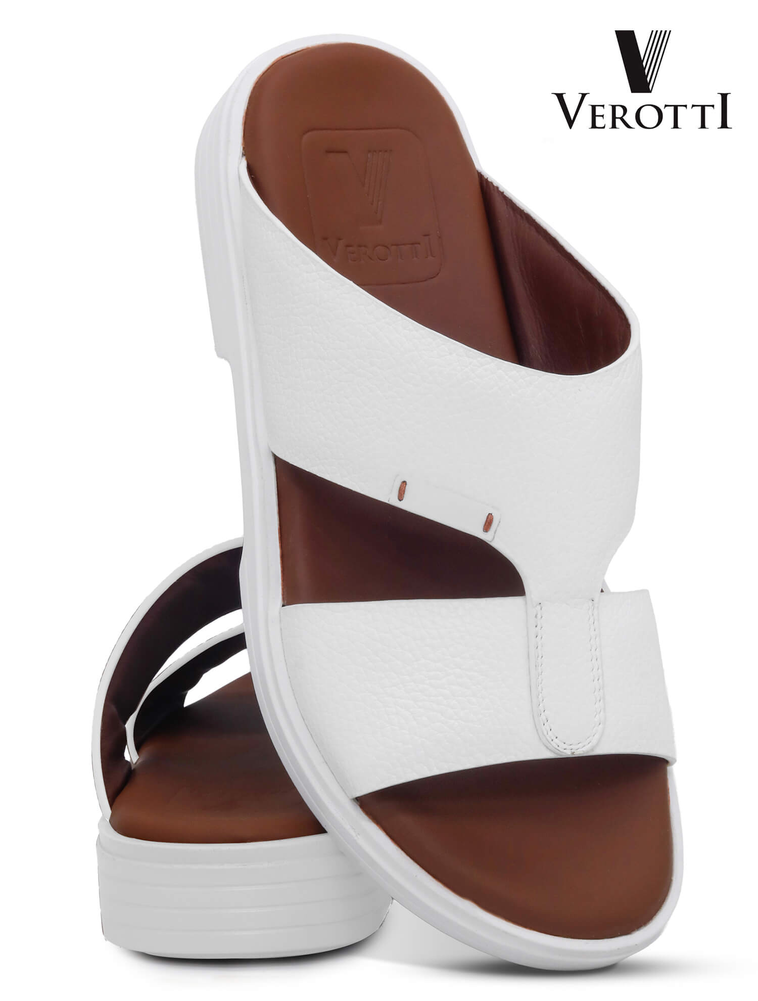 Verotti[X480]FB-512-White-Gents-Arabic-Sandal-40