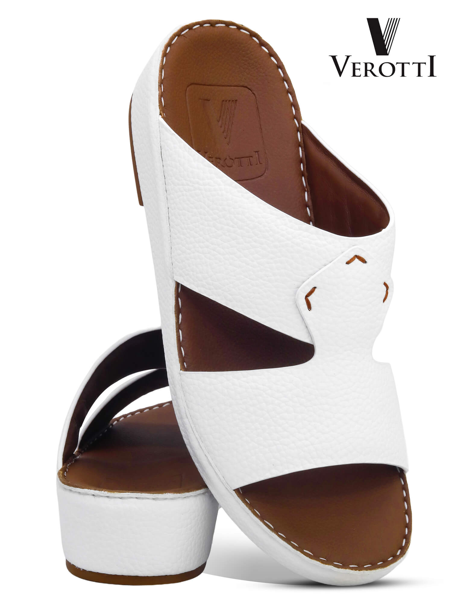 Verotti[X484]VTS-102-White-Gents-Arabic-Sandal-40
