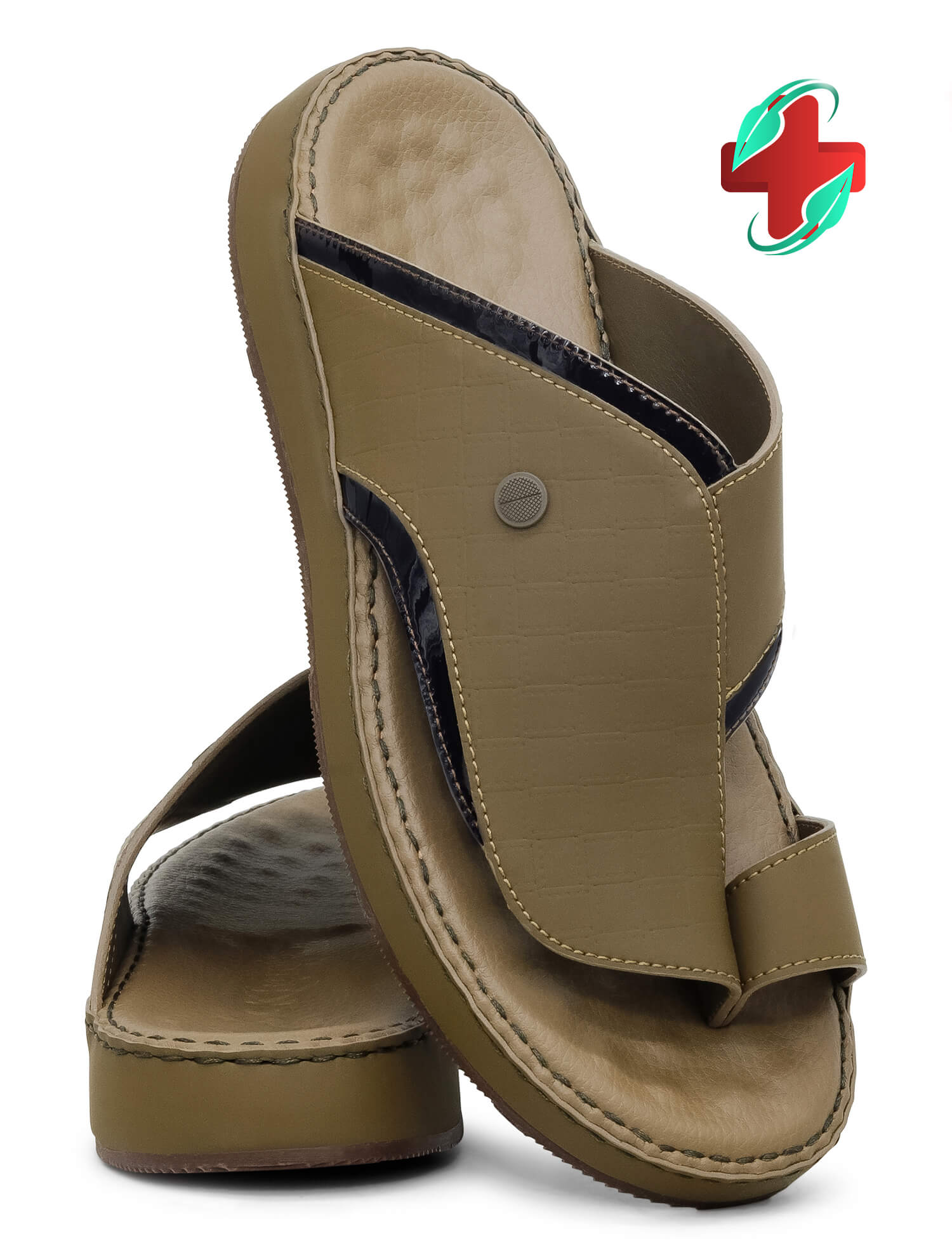 Khanjar[KH25]3004 MEDICAL Truffle Gents Arabic Sandal