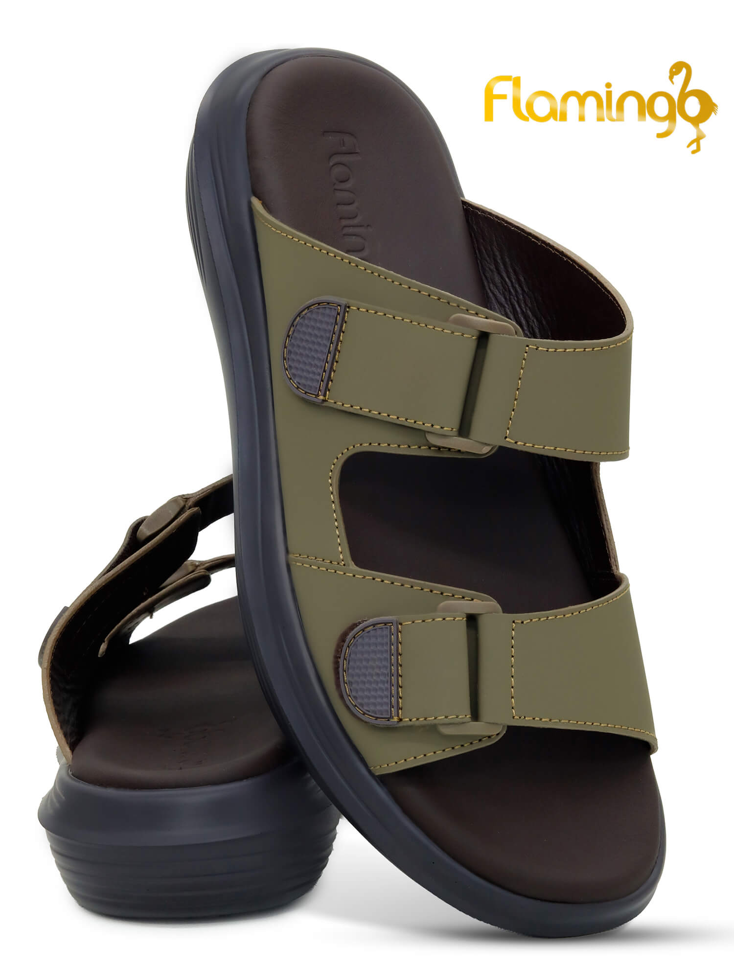 Flamingo-Premium[FG126]8078-Truffle-Gents-Arabic-Sandal-40