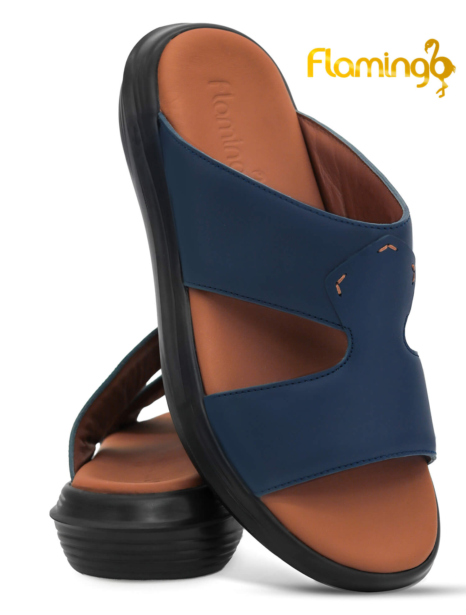 Flamingo Premium[FG130]1580 Navy Gents Arabic Sandal