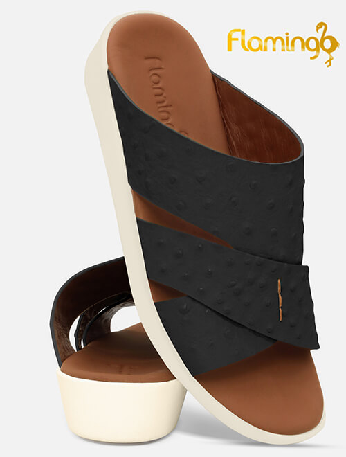 Flamingo Premium[FG139]817 [LP] OST  Black Gents Arabic Sandal