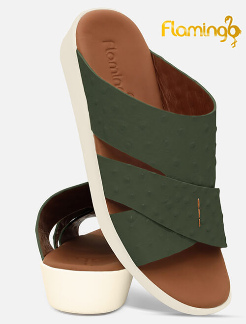 Flamingo Premium[FG143]817 [LP] OST  Olive Gents Arabic Sandal