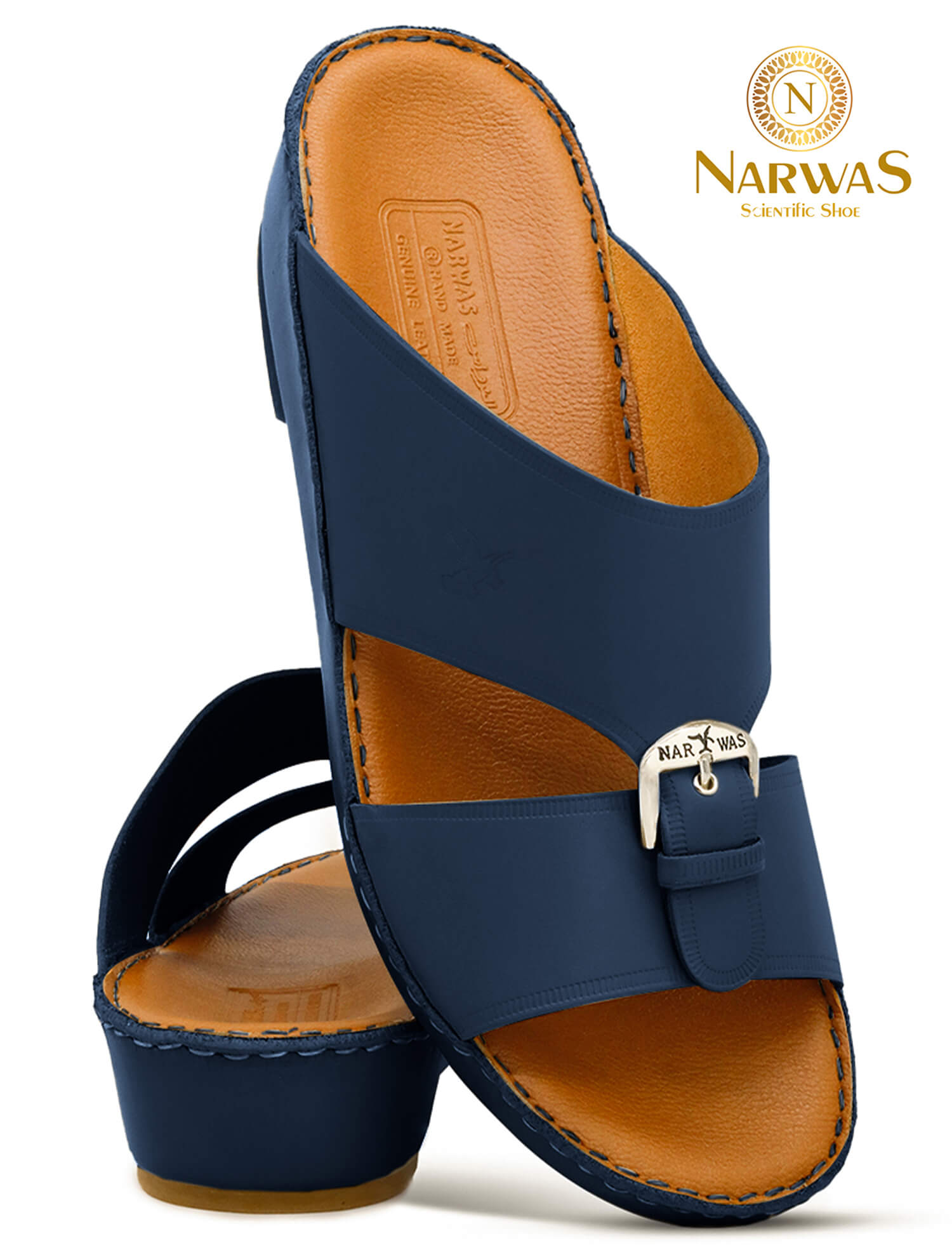 Narwas 2000 [NG142]Navy Tan Gents Sandal