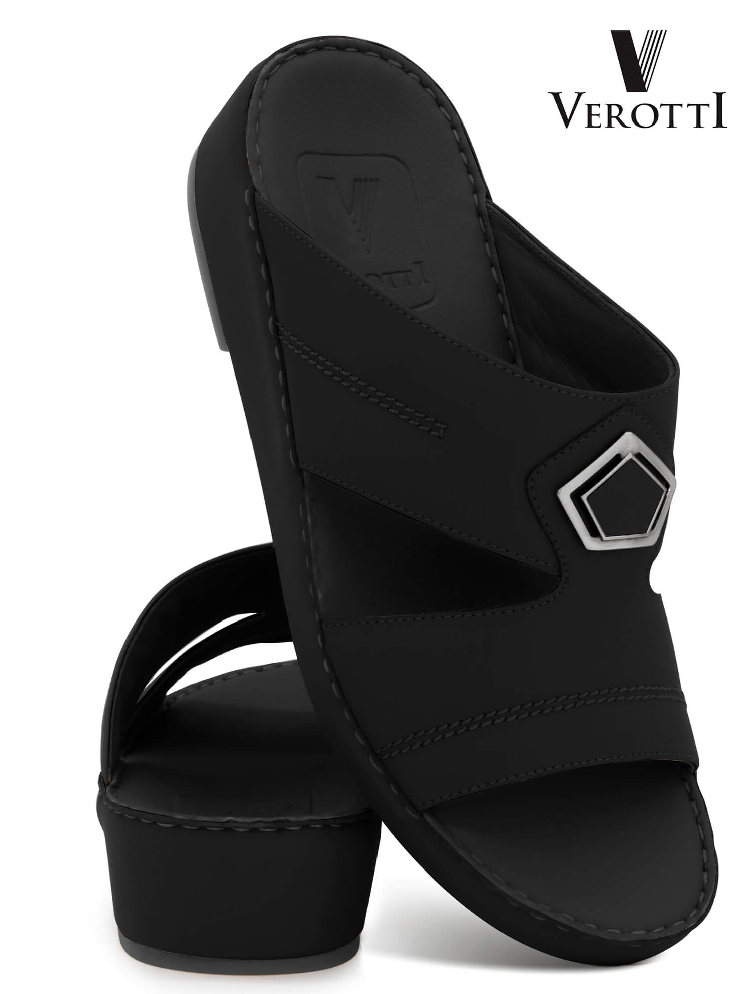 Verotti[X514]V-132 Black Gents Arabic Sandal