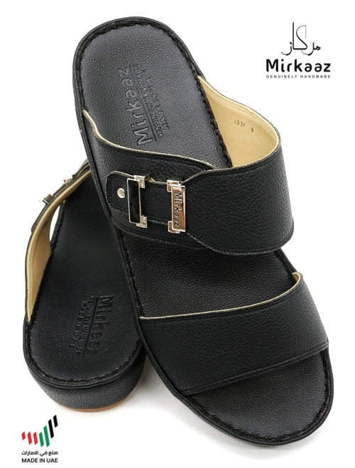 Mirkaaz [M22] 2521 Full Black Gents Sandal