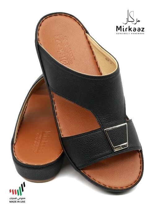 Mirkaaz-[M38]-2531-Black-Tan-Gents-Sandal-6