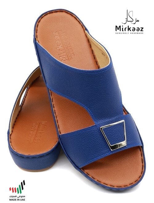 Mirkaaz-[M41]-2531-Dark-Blue-Tan-Gents-Sandal-6