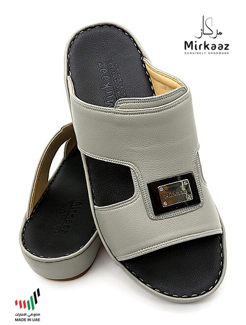Mirkaaz [M102] 2718 Gray Black Gents Sandal