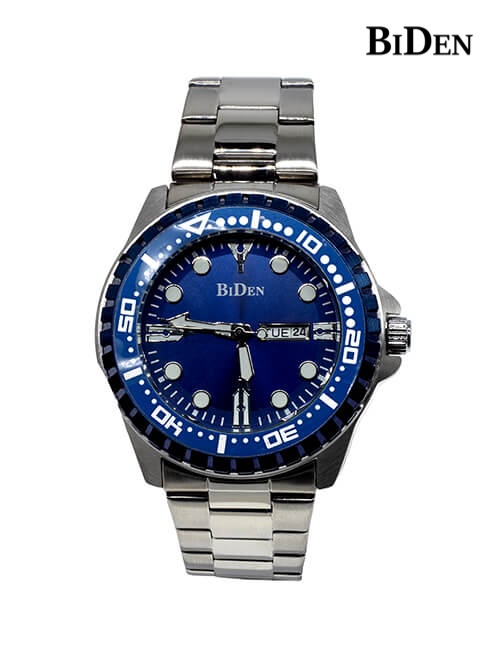 BIDEN-[BDN-X03]-Blue-Silver-Analoge-Stainless-Steel-Watch-321