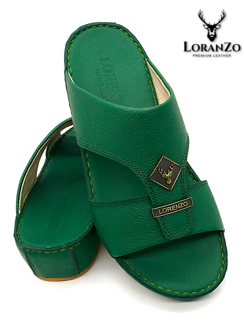 Loranzo [L33] 207 Full Green Gents Sandal
