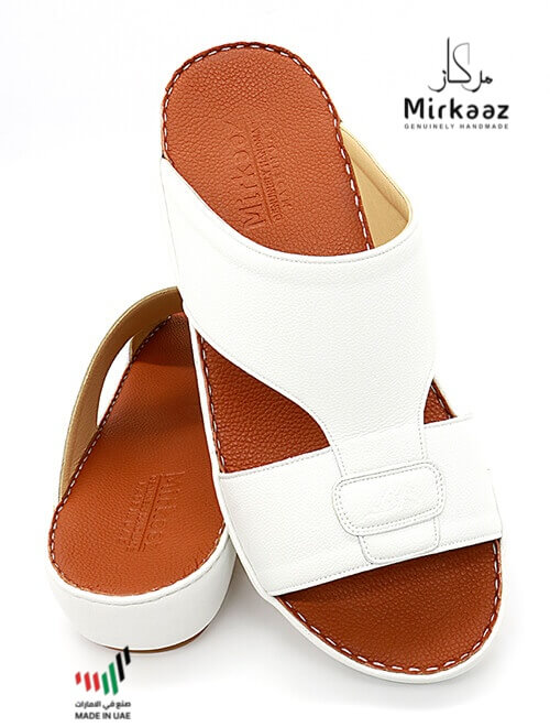 Mirkaaz-[M118]-2715-White-Tan-Gents-Sandal-6