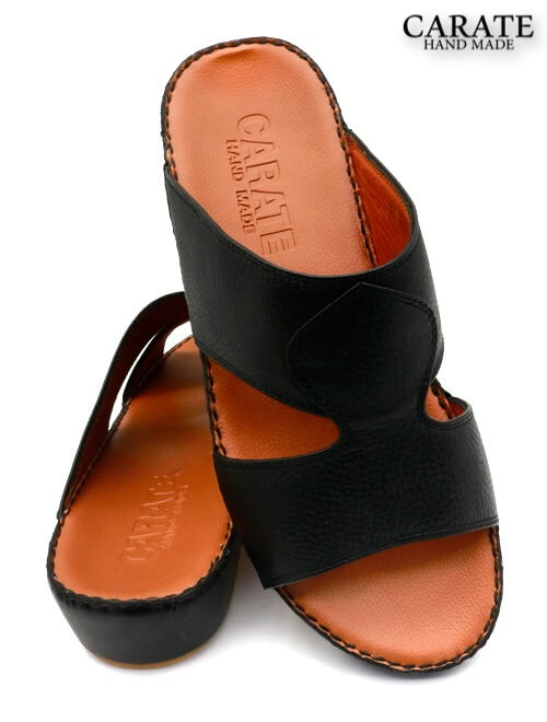 Carate HI1605[R3] Black Tan Gents Sandal