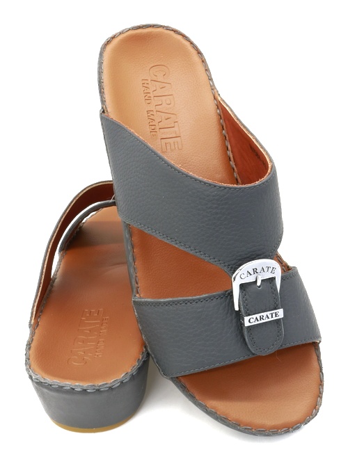 Carate HI1584[R5] Gray Tan Gents Sandal