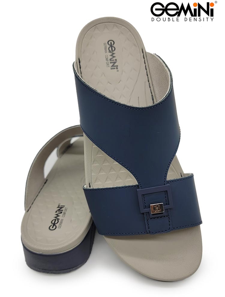 Gemini[G3] 029 Navy Blue Gray Gents Sandal