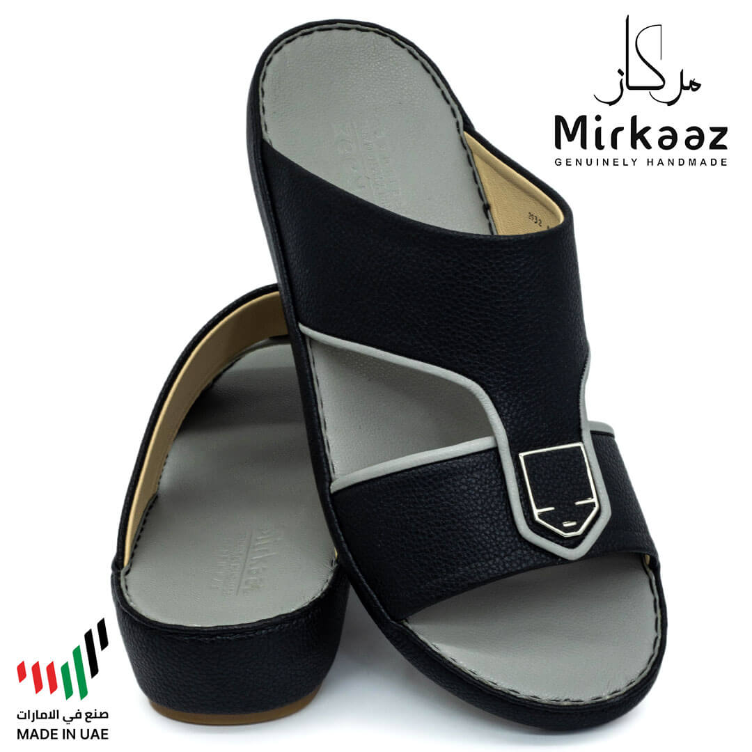 Mirkaaz-[M139]-2932-Black-Gray-Gents-Sandal-40