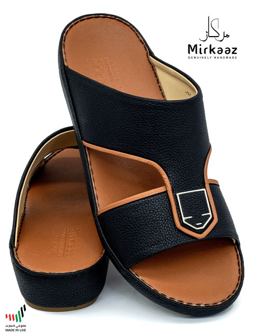 Mirkaaz-[M140]-2932-Black-Tan-Gents-Sandal-40