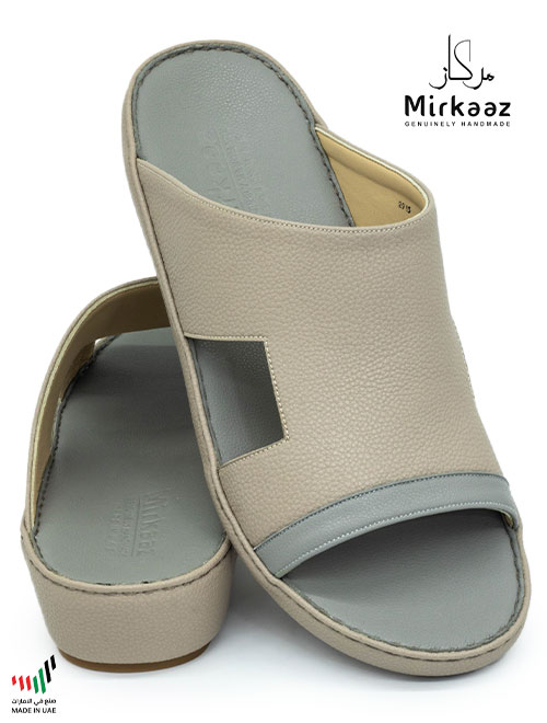 Mirkaaz [M144] 2915 Vanilla Gray Gents Sandal