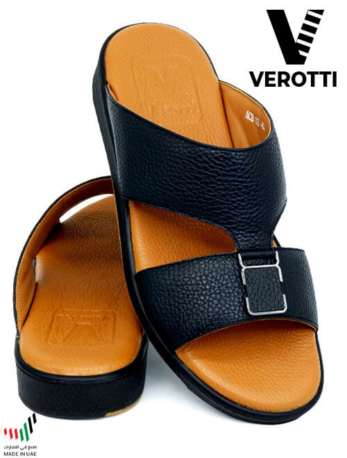 Verotti [X1] ACB03 Black Tan Gents Sandal