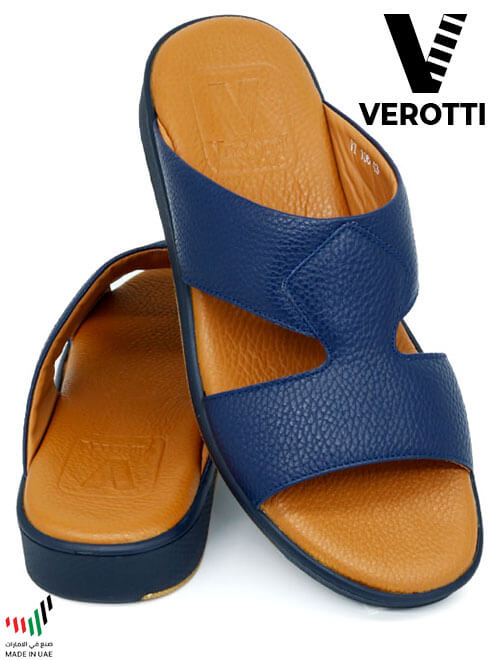 Verotti [X10] VT106 Navy Blue Tan Gents Sandal