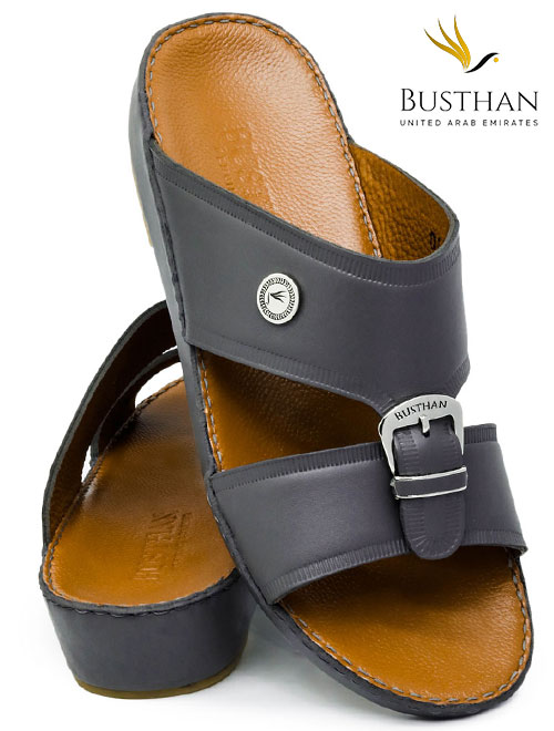 Busthan 04 [H23] NOVOCALF Gray Tan Gents Sandal