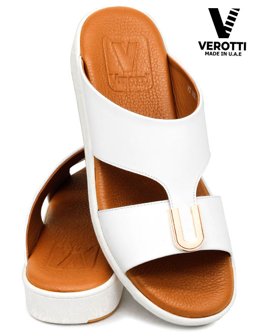 Verotti [X28] VT102 White Tan Gents Sandal
