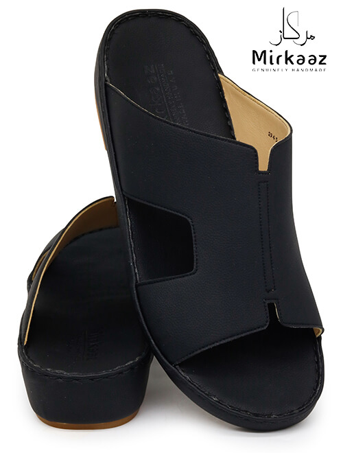 Mirkaaz [M159] 2945 Full Black Gents Sandal