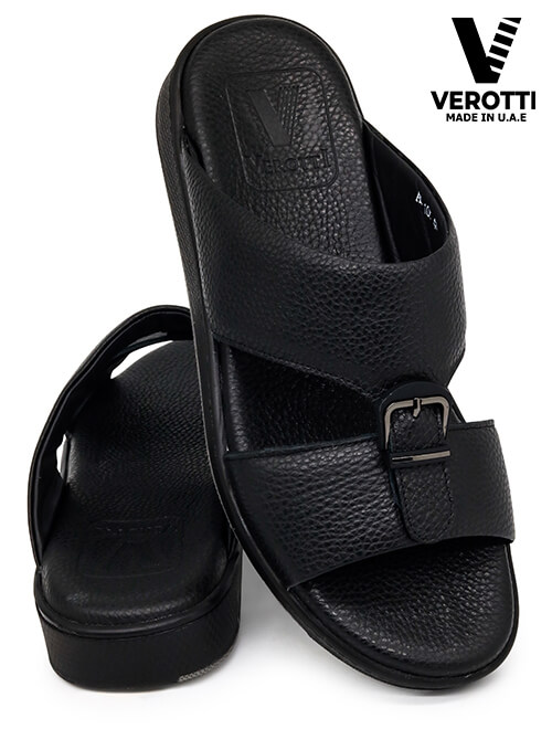 Verotti-[X63]-AJ107-Full-Black-Gents-Sandal-40