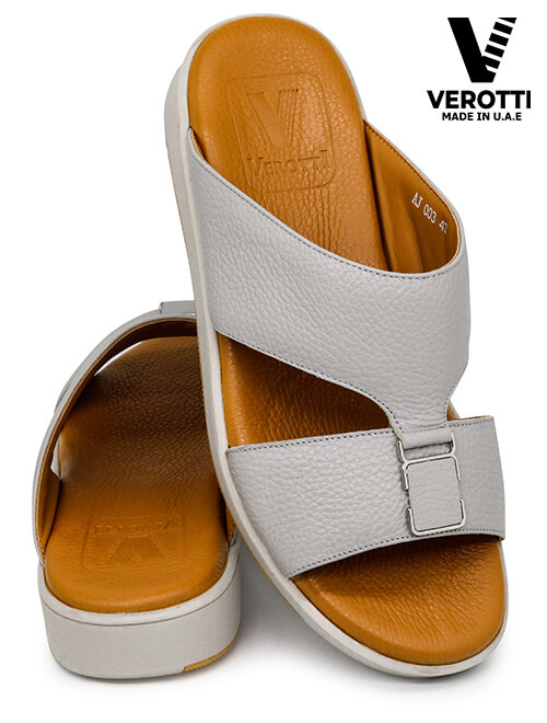Verotti-[X66]-ACB03-Light-Gray-Tan-Gents-Sandal-40
