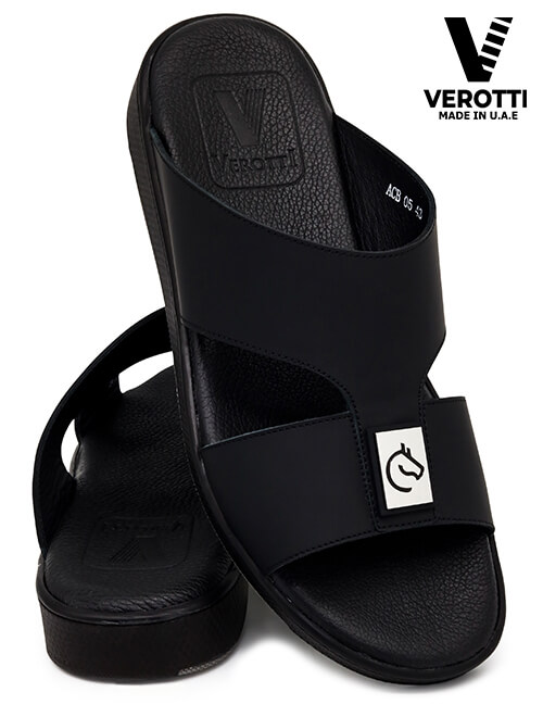 Verotti-[X68]-ACB05-Full-Black-Gents-Sandal-40