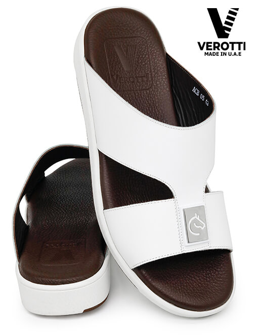 Verotti [X70] ACB05 White Brown Gents Sandal