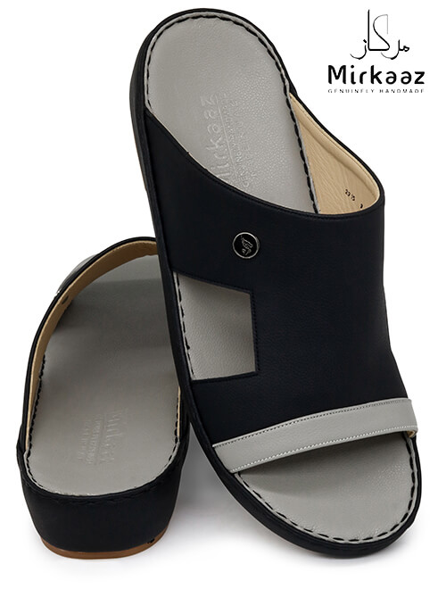 Mirkaaz [M160] 2915 Black Gray Gents Sandal