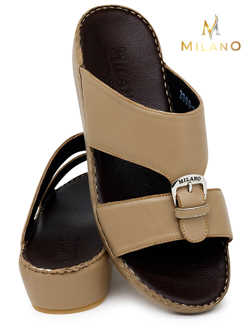 Milano [W13] 2000 Beige Brown Gents Sandal