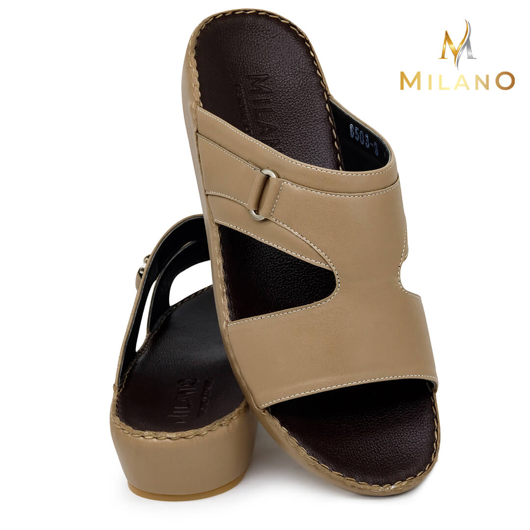 Milano-[W25]-6503-Beige-Brown-Gents-Sandal-40