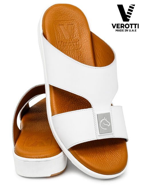 Verotti [X74] ACB05 White Tan Gents Sandal
