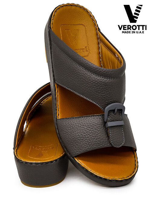 Verotti-[X87]-SP1-V3-Gray-Tan-Gents-Sandal-40
