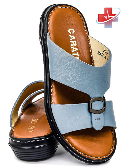 Carate 2012[R42] Blue Tan Gents Sandal