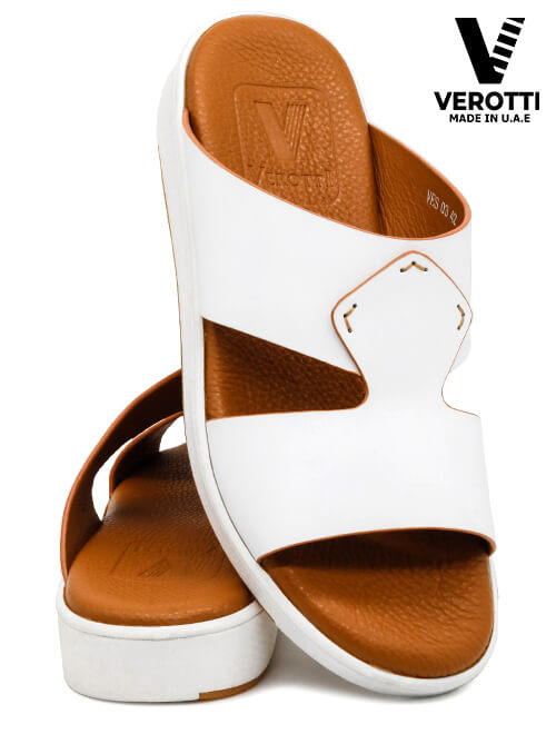 Verotti [X123] VES03 White Tan Gents Sandal