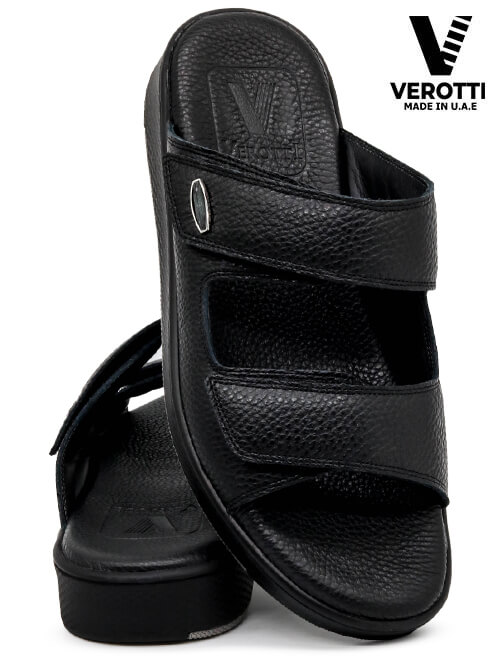 Verotti [X130] VES08 Full Black Gents Sandal