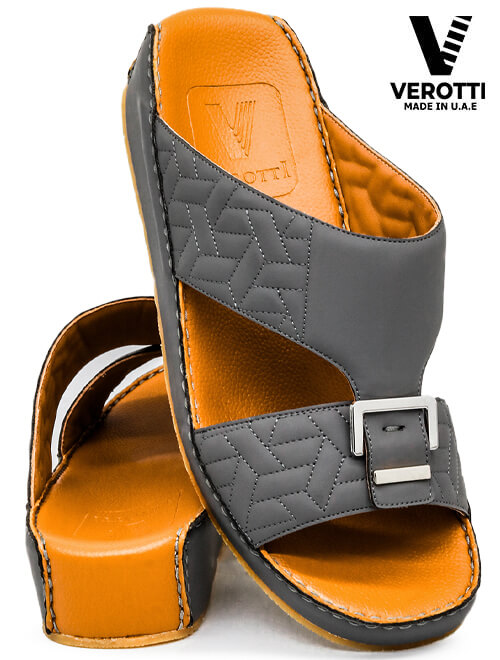 Verotti-[X143]-VAR03-Gray-Tan-Gents-Sandal-40